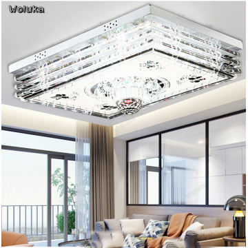 Modern minimalist led crystal ceiling lamp bedroom lamp restaurant lamp colorful light with bluetooth speaker CD50 W07