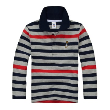 High Quality Kids Boys Polo Shirt Brand Children Long Sleeve Shirt Warm Cotton T-Shirts 2-12age