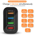 Mobile Phone Chargers 4 USB Charger Quick Charge 3.0 4.0 For Samsung Fast Charging For iPhone Huawei Wall Travel Charger Adapter