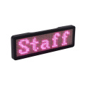 Bluetooth USB rechargeable LED name tag DIY programmable mini LED display moving sign