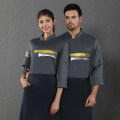 Hotel Restaurant Kitchen Bakes Cake Overalls Unisex Chef Uniform Food Service Cooking Uniform Catering Clothes Long Sleeve Tops