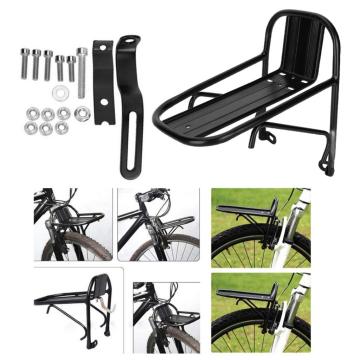 Universal Bike Carrier Front Rack Durable Cargo Rack Luggage Shelf Storage Bracket 15KG Capacity Bicycle Equipment