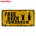 WELCOME BEER ZONE Vintage Metal Tin Signs Car Bar Garage Cafe Decor Wall Painting Art Poster Iron Billboard Plates Plaque N179