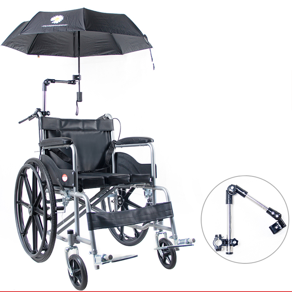 Wheelchair Bicycle Pram Swivel Umbrella Connector Stroller Umbrella Holder Rain Gear Tool Any Angle Bicycle Umbrella Stand Tube