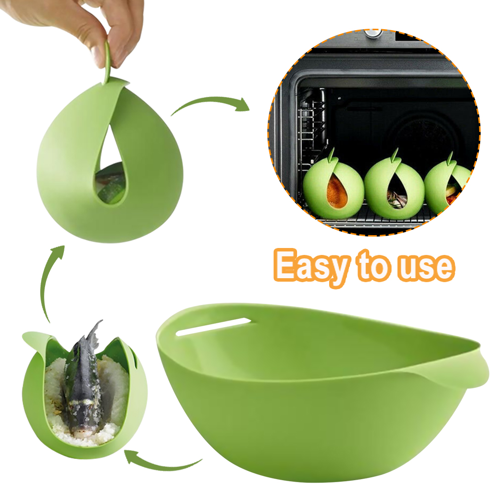 Home Kitchen Microwave - Vegetable Steamer Bread Maker Fish Poacher Microwave Vegetable Steamer Bread Maker Steamed Kitchen Tool