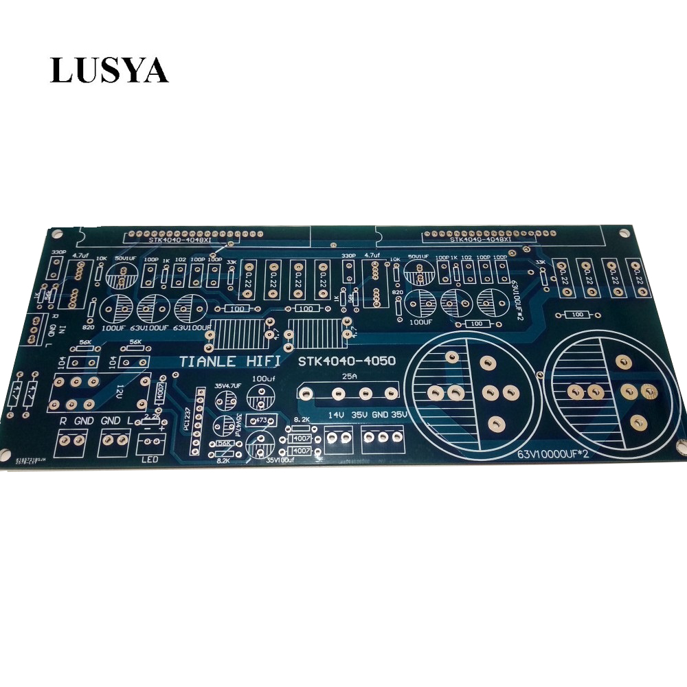 Lusya STK4036-STK4050 STK4040XI-STK4048XI Dual Channel Thick Film Power Amplifier PCB Board T0502