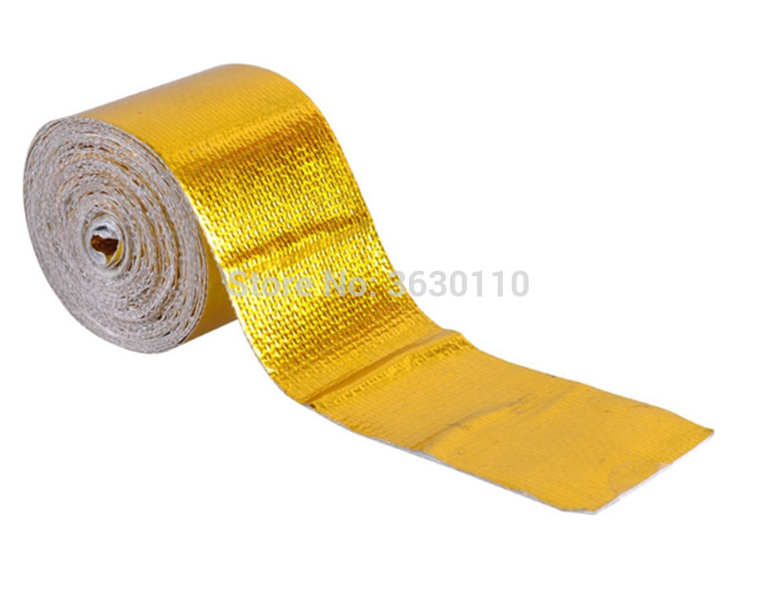 SELF ADHESIVE REFLECT A GOLD HEAT WRAP BARRIER High Quality fit for BMW / VW/ KIA universal can be use any where