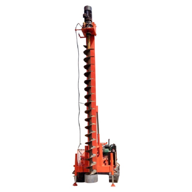 crawler mounted solar ramming pile driver