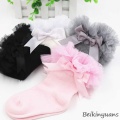 Newborn Toddler Baby Girls Kids Princess Bowknot Lace Floral Short Socks Cotton Ruffle Frilly Trim Ankle Socks