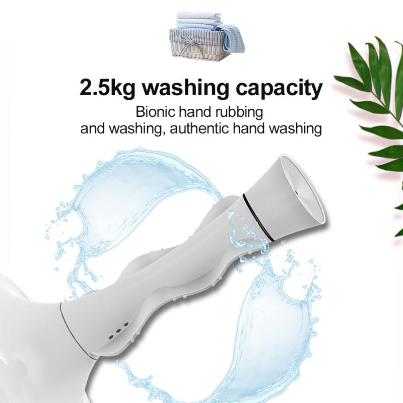 Portable Ultrasonic Mini Washing Machine Travel Washer USB Charging Laundry Clothes Cleaner Machine For Home Business Travel