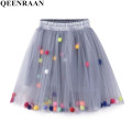 Baby Princess Girls Tutu Skirts 3 Layers Soft Tulle Pompom Ball Puff Skirt Kids Girl Bottoming Pettiskirt Skirt Girls Clothing