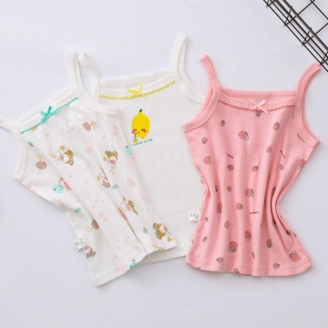 NEW Girl Underwear Kids Clothes Camisole Baby Girls Summer Floral Tanks Tops Undershirt Teenager Singlets Children Underwear