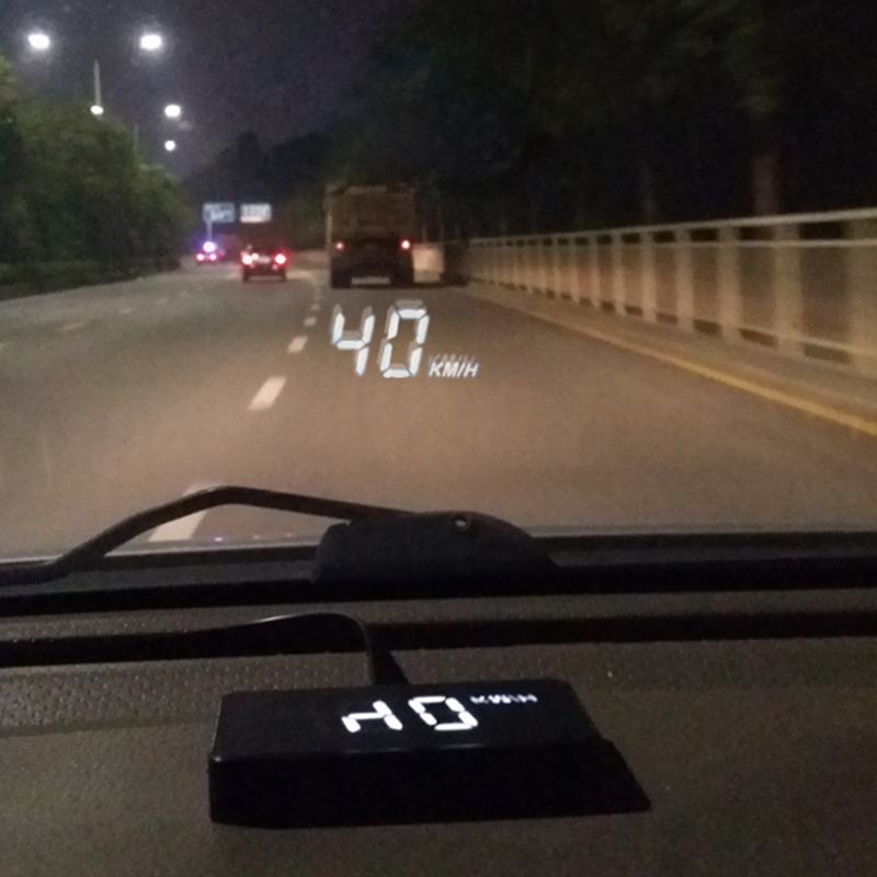 Car HUD Head Up Display A100 OBD2 II EUOBD Overspeed Warning System Projector Windshield Auto Electronic Voltage Alarm