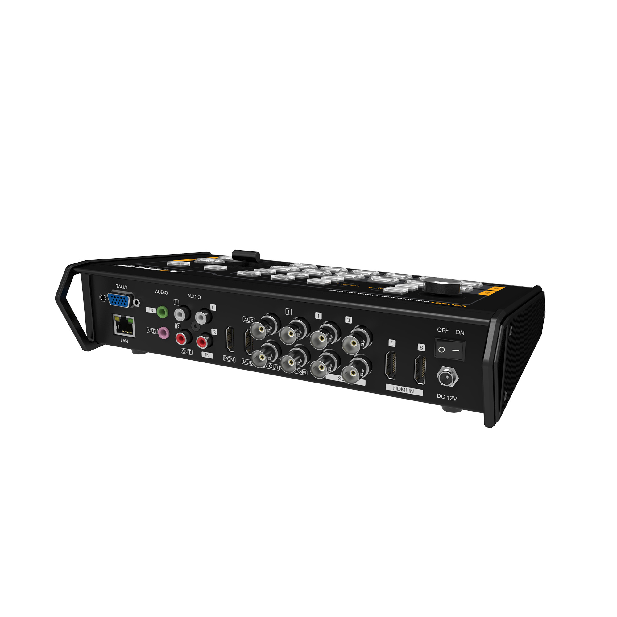 Avmatrix VS0601 Mini 6CH SDI/HDMI Multi-format Video Switcher with GPIO Interface for Live Tally System
