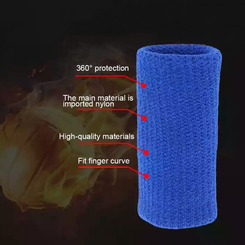 10 Pcs/set Durable Nylon Finger Sleeves Washable Finger Protector Useful Volleyball Badminton Sports Protective Fingertip Guard