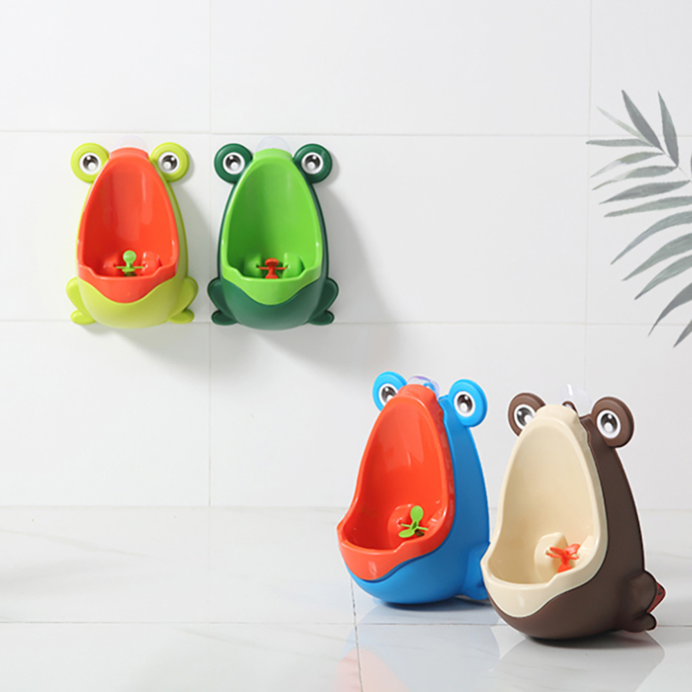 Children's Frog Urinal Wall-Mounted Hook Frog Potty Urinal Baby Boy Bathroom Toilet Child Training Stand Toilet Training