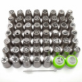 Pastry Nozzles Piping Russian Stainless Steel Icing Piping Tips for Cookie Fondant Cake Decorating Tip Sets Baking Pastry Tools
