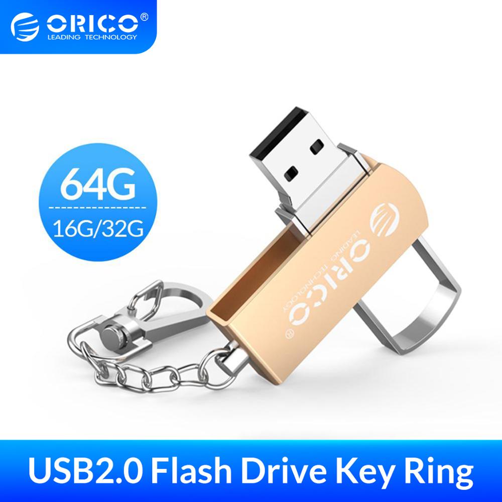 ORICO USB Flash Drive 64GB 32GB 16GB USB 2.0 Metal Flash Memory USB Stick Storage Flash Disk USB 2.0 Flash Drive