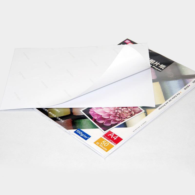 135g Adhesive Photo Paper 150g Color Inkjet Photo Paper A3 / A4 / A5 / A6 Photo Sticker Waterproof Photo Paper