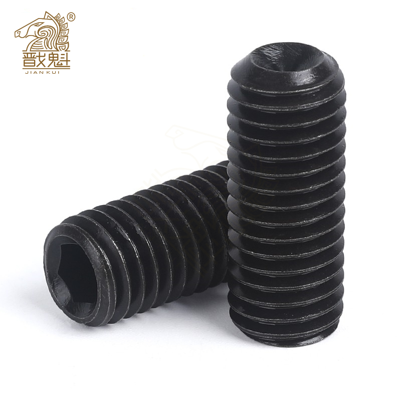 10/50pcs M2 M2.5 M3 M3.5 M4 M5 M6 M8 DIN916 Black grade 12.9 alloy steel Hex Hexagon Socket Allen Cup Point Grub Screw Set Bolt