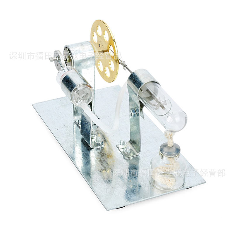 Mini Hot Air Stirling Engine Motor Model Stream Power Physics Experiment Educational Toy Education Equipment New