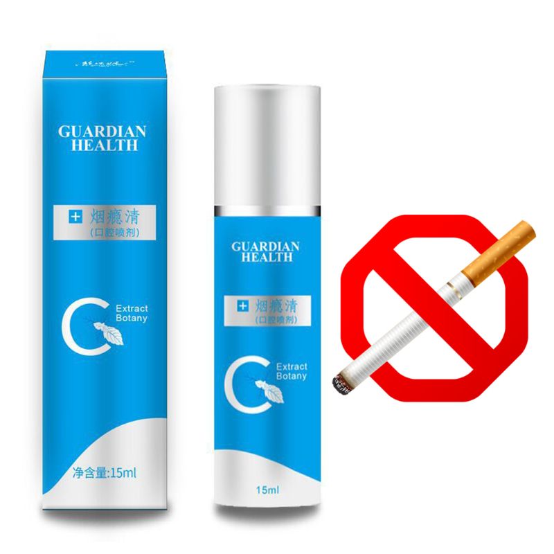 Mouth Oral Spray Quit Smoking Anti Smoke Bad Breath Freshener Treatment Herbal M89F