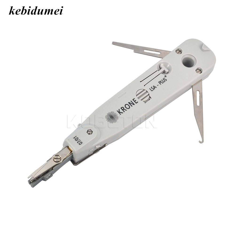 kebidumei KRONE Professional Telecom LSA-Plus Tool with Sensor Ethernet Network Patch Panel Faceplate Punch Down Tool RJ11 RJ45