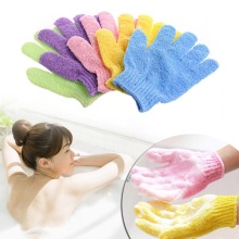 1Pc Shower Bath Glove Exfoliating Wash Skin Spa Massage Body Back Scrub Scrubber