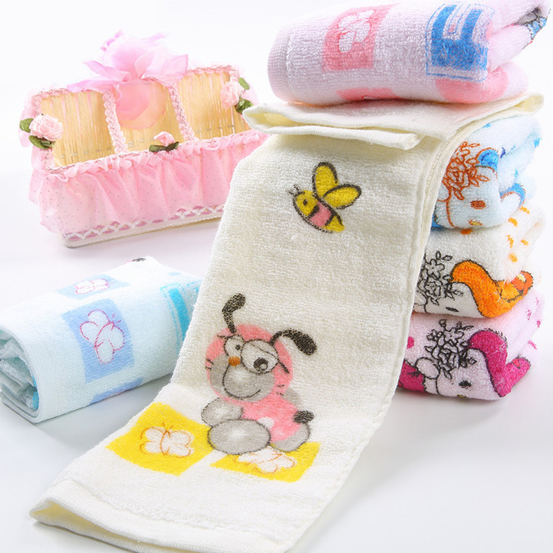 Square Baby Towel Pure Cotton Children Face Towels Soft Handkerchief Bath Towel For Newborns Infants 25*50cm