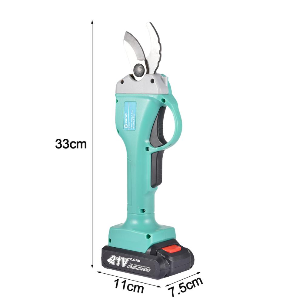 Electric Pruning Shear Cordless Trimmer Lithium Battery Pruner Fruit Tree Bonsai Branch Cutter Scissor Garden Power Tool