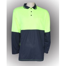Long Sleeved Polyester Safety Polo Shirt