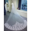 Velo SSYFashion Sweet Bridal Veil Romantic White Lace Wedding Veil 3 Meters High-end Long Tail Veils Married Wedding Accessories