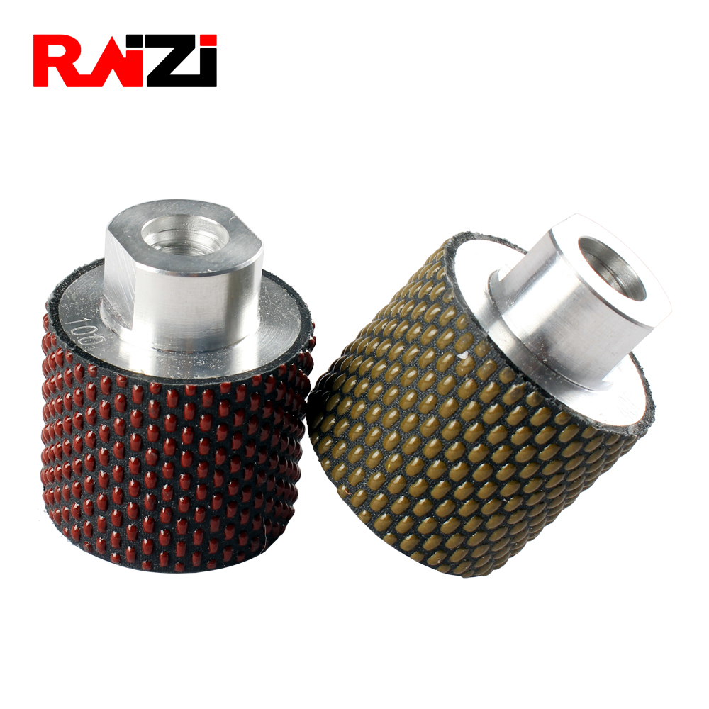 Raizi 2 Inch Diamond Dry Polishing Drum Wheel For Bowl Holes On Granite Marble Countertop 50 mm Grit 50-3000 angle grinder wheel