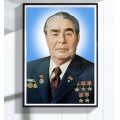 Leonid ilyich brezhnev CPSU Portrait Soviet Union Leader Painting Decorative Wall Canvas Sticker Posters Decor Gift