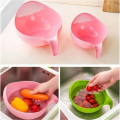 Rice Washer Quinoa Strainer Cleaning Veggie Fruit Kitchen Tools with Handle Newest Rice Beans Peas Washing Filter Strainer
