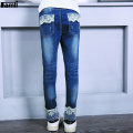 Famli 4Y-14Y Teen Girls Jeans Kids Girl Spring Autumn Casual Skinny Denim Pant Children Solid Pencil Pants 8 10 12 14