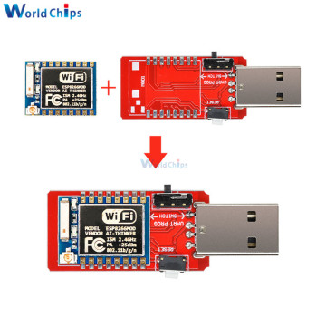 CH340 CH340G USB to ESP8266 ESP-07 Wi-Fi Module Built-in Antenna to TTL Driver Module CH340G Wireless Development Board Module
