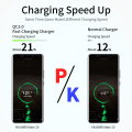 3A Quick Charge 3.0 USB Charger For iPhone 11 Pro 8 EU Wall Mobile Phone Charger Adapter QC3.0 Fast Charging For Samsung Xiaomi