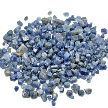 Natural Sapphire Raw Stone Small Particles 5-8mm Original Mineral Standard Original Blue Corundum Wool Mineral Standard Mineral