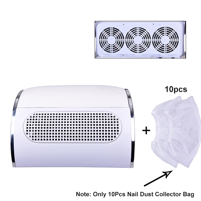 10Pcs Nail Dust Collector Bag Non-Woven Nail Art Dust Suction Collector Replacement Bag High Quality Nails Arts Salon Tools