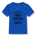 I Am Going To Be A Big Brother/sister 2021 Kids Boys Girls Anouncement Tshirts Brothers Siters Family Looking Shirts Drop Ship