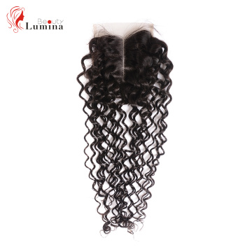 Jerry Curl Human Hair 4x4 Lace Closure Peruvian Hair With Closure Remy Hair Extensions Short Human Hair Beauty Lumina Hair