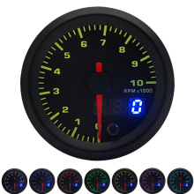 2" 52mm 7 Colors LED Car Auto Tachometer 0-10000 RPM Gauge Analog/Digital Dual Display Car Meter