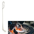 1pcs Stainless Steel Ash Rake Tool with Long Handle for Wood Burning Stove Grilling BBQ Oven Accessories