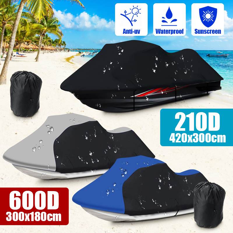 210D/600D Waterproof Dustproof Sunscreen Jet Ski Watercraft Boat Cover Protector For Yamaha WaveRunner EXR Sea Doo