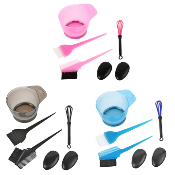 5pcs/set Hair Color Dye Bowl Comb Brushes Tool Kit Tint Coloring Dye Bowl Comb Brush Hair Dye Tools Headed Brushes Set