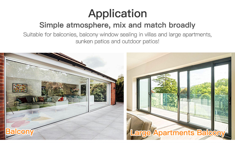 Exterior Patio Panoramic Aluminum Sliding Doors