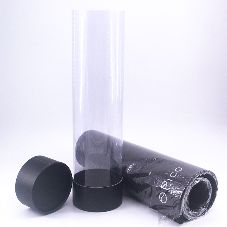 Eco-Friendly Paper Tube Gift Box with Clear PVC Window