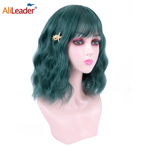 Short Bob Natural Wave Synthetic Wigs With Bangs Supplier, Supply Various Short Bob Natural Wave Synthetic Wigs With Bangs of High Quality