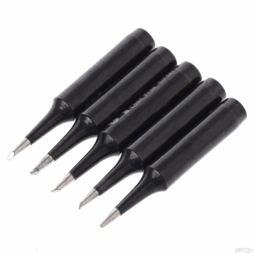 5 Pcs 900M-T-1C Copper Replacement Bevel Style Soldering Iron Solder Tip Lead-free 936 Solder Iron Tips